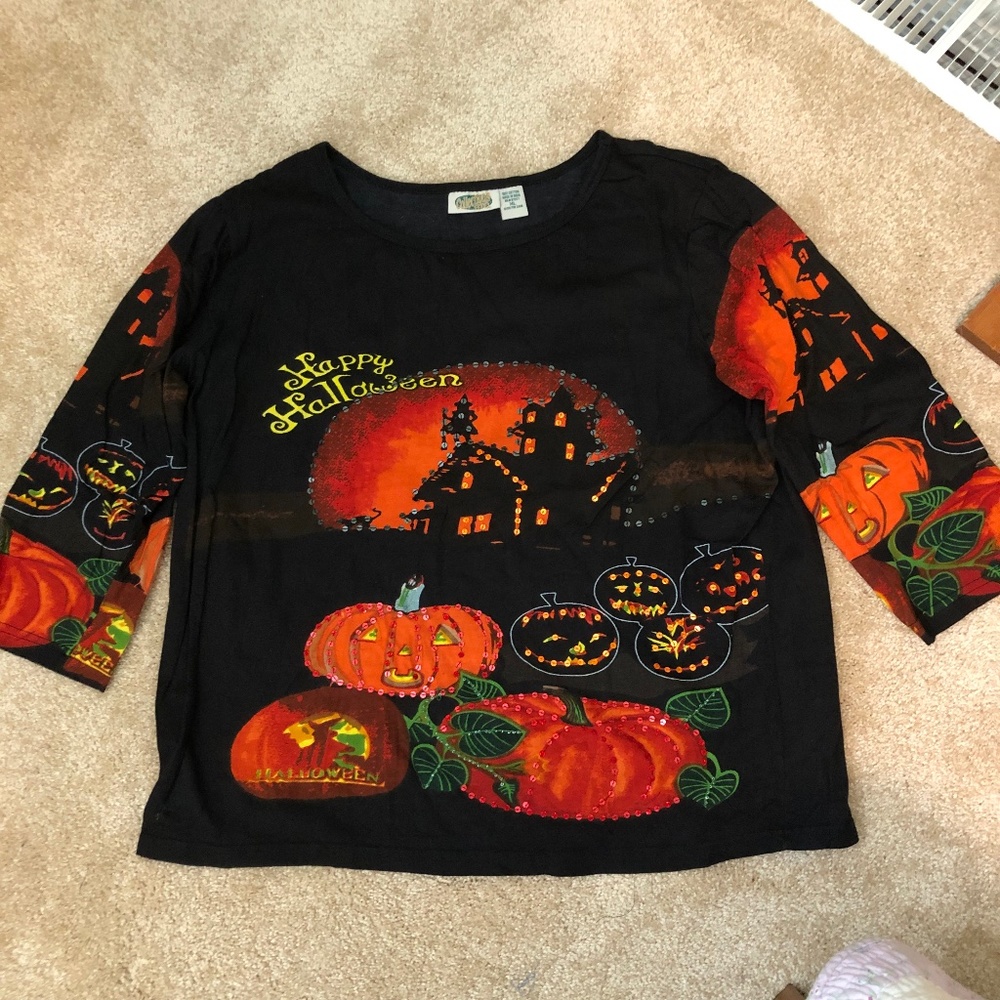 Halloween 3/4 sleeve T-shirt